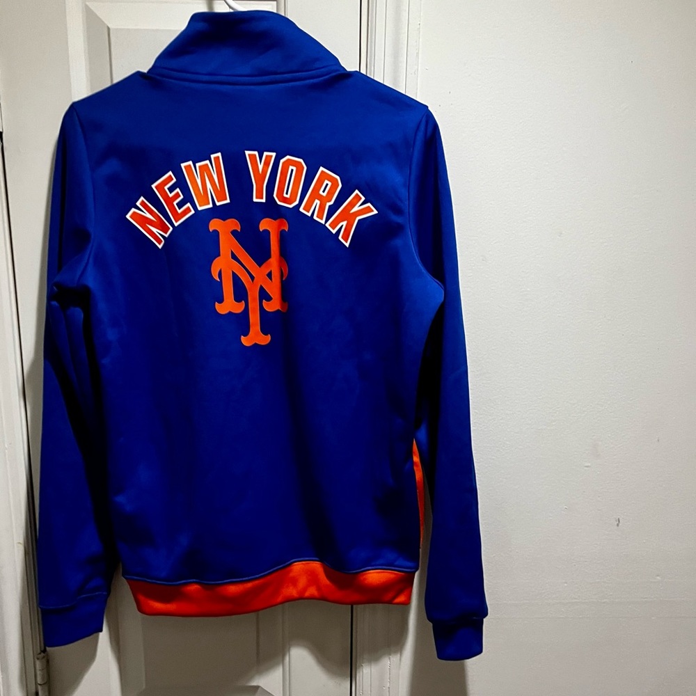 NWOT Pink VS NY Mets athletic jacket. Full zip
